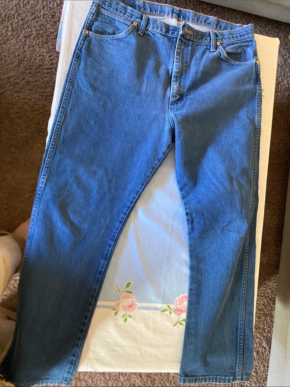 Relaxed Fit Men's Dark Blue Denim Jeans